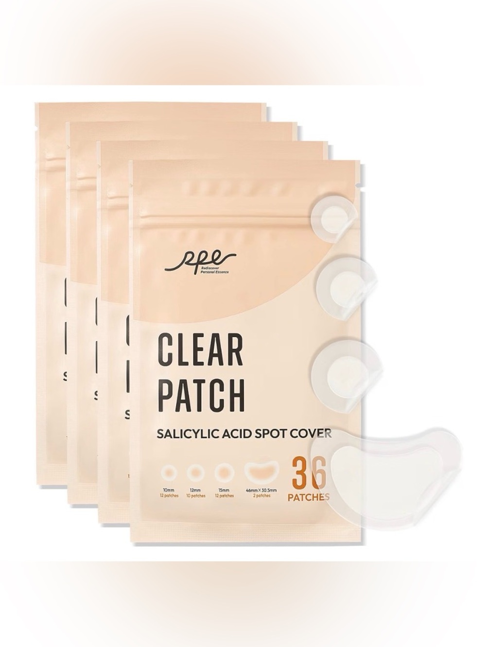 RPE Life Invisible Pimple Patches 144 Count NEW